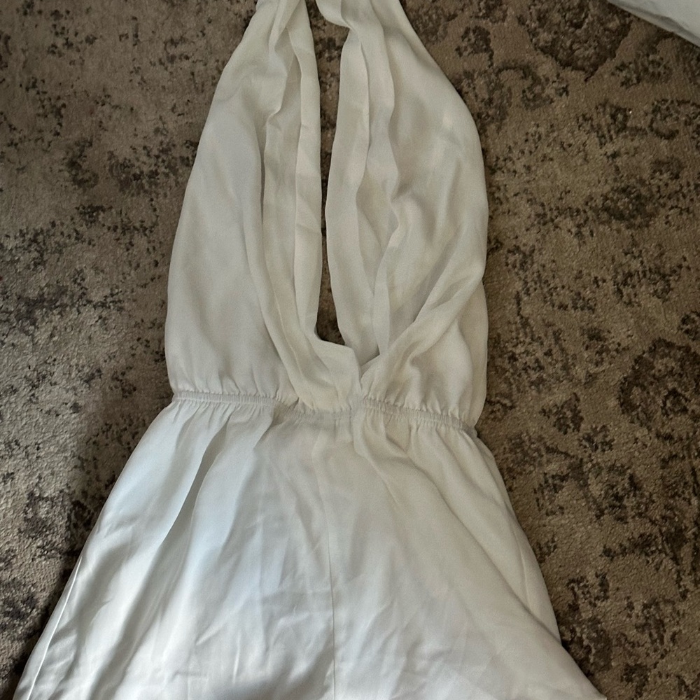 Superdown White Halter Dress